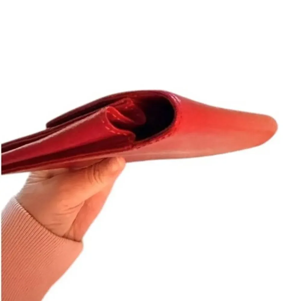 Red Leather Travel Wallet Organizer ✈️ - Picture 10 of 10